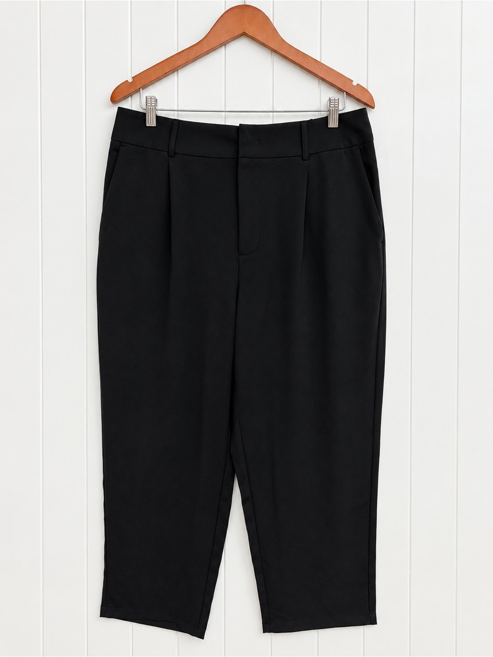 Halara High Waisted Zipper & Snap Straight Leg Work Pants XL Petite NWOT
